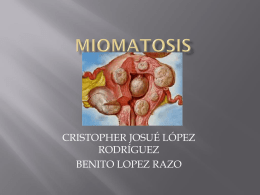 MIOMATOSIS - Dr. Antonio de la Cruz Puente