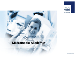 PowerPoint-Präsentation - macromedia future award
