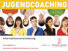 Jugendcoaching - Joballianz Steiermark