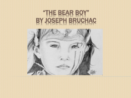 “The Bear Boy” by Joseph Bruchac