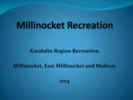 Millinocket Recreation