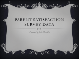 Parent Satisfaction Survey