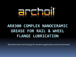 AR9300 nanoural railROAD lubricant