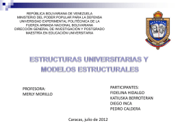Estructuras Universitarias - EducacionsuperiorenVenezuela