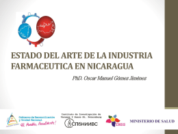 estado del arte de la industria farmaceutica en nicaragua