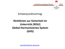 Vortrag: RISU und GHS