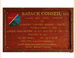 BATACK CONSEIL Sarl