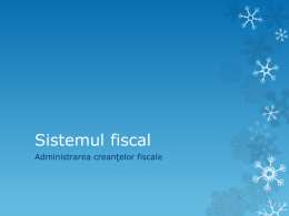 Sistemul fiscal - Buget