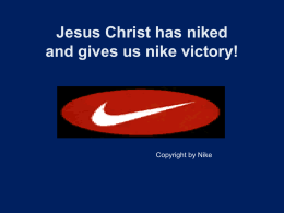 nike - The Grace of God in Christ