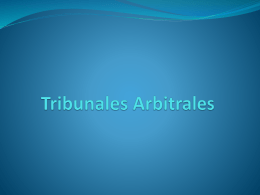 Tribunales Arbitrales