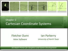Chapter 1. Cartesian Coordinate Systems