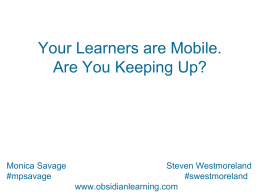 Your learners are mobile. Are you keeping up?