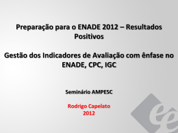 24/08/12 - Seminário “Preparação ENADE 2012