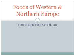 CH. 50 Foods of Western & Northern Europe - MHS-AHCA