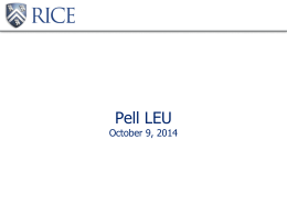 Pell LEU Processing