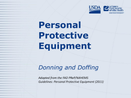 Personal Protective Equipment - The Center for Food Security and