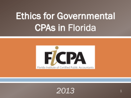 Ethics - Florida Government Finance Officers Association