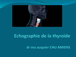 Echographie de la thyroide