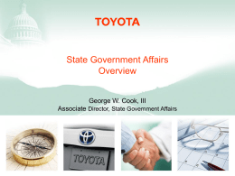 George Cook, Toyota - State Law Resources