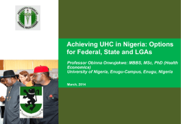 UHC in Nigeria
