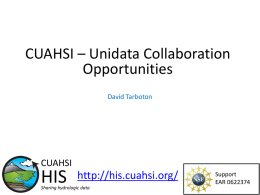 CUAHSI OnLine: Bringing Data and Modeling Services to