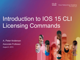 IOS 15 Commands