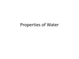 Properties of Water PP