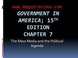 Government in America, Chapter 7