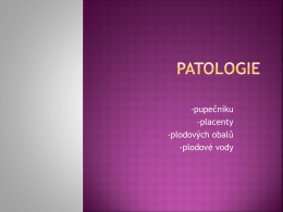 Patologie pupečníku