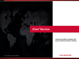iCem Service Overview