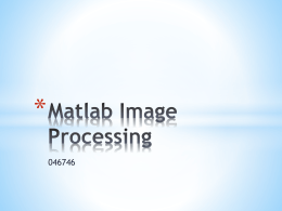 Matlab Image Processing