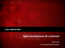 Agile Development @ Landmark