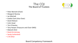 Present - Chartered Quality Institute