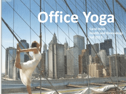 Why do Office Yoga?