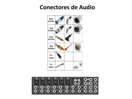 Conectores de Audio