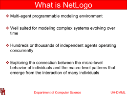 Introduction NetLogo Agent