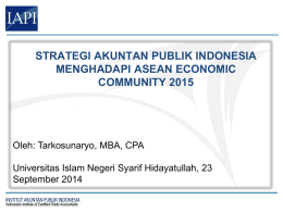 strategi akuntan publik indonesia menghadapi asean economic