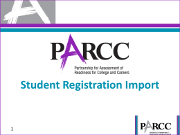 Student Registration Import