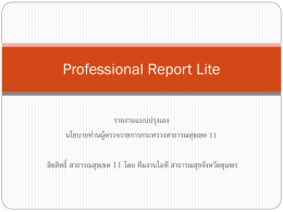 Professional Report Lite - สาธารณสุขจังหวัดสุราษฎร์ธานี