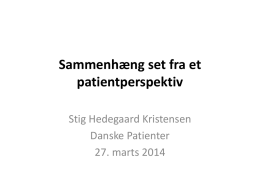 Stig Hedegaard Kristensens oplæg