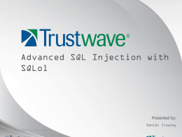 Advanced SQL Injection with SQLol