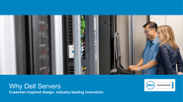 Why Dell Servers End Customer Presentation