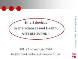 KIB 2014 Presentatie 20141126 smart devices