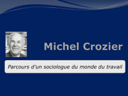 Michel Crozier - Bellissent, Philippe