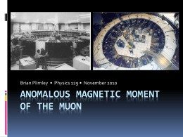 Anomalous magnetic moment of the muon