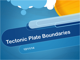 Plate Boundaries foldable