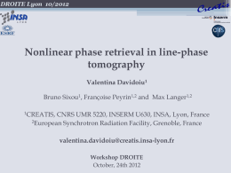 Nonlinear phase retrieval in line