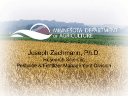 Pesticides & Risk - Minnesota Senate