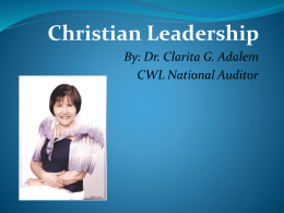 Christian Leadership with Woman