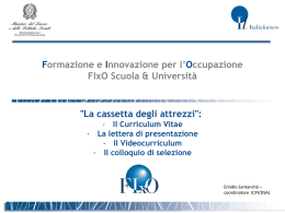 Presentazione cassetta degli attrezzi con vcv